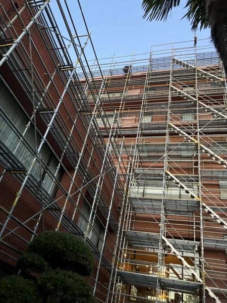 渋谷区　足場施工