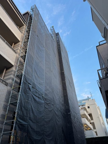 板橋区　足場施工