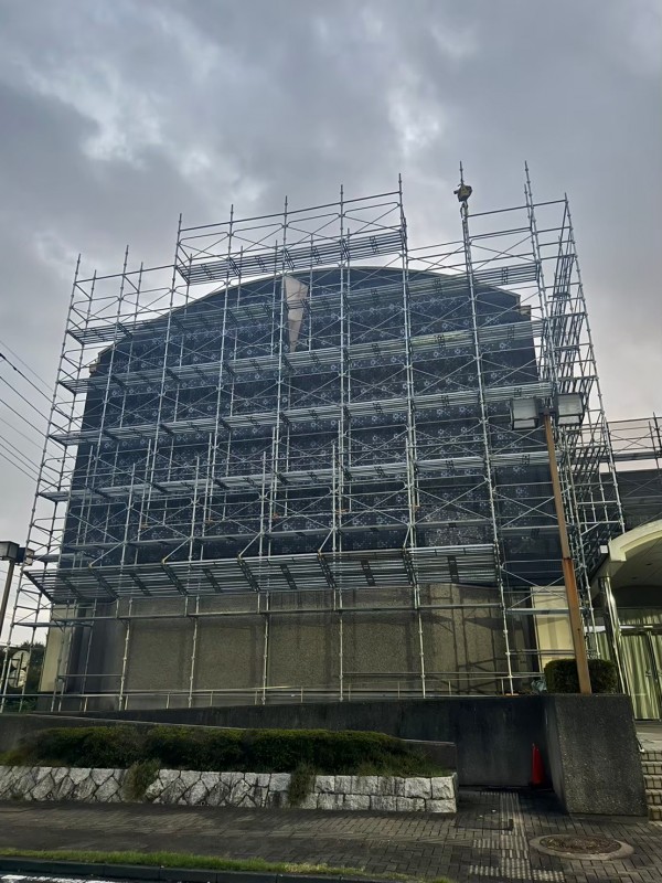 狭山市　博物館の足場施工