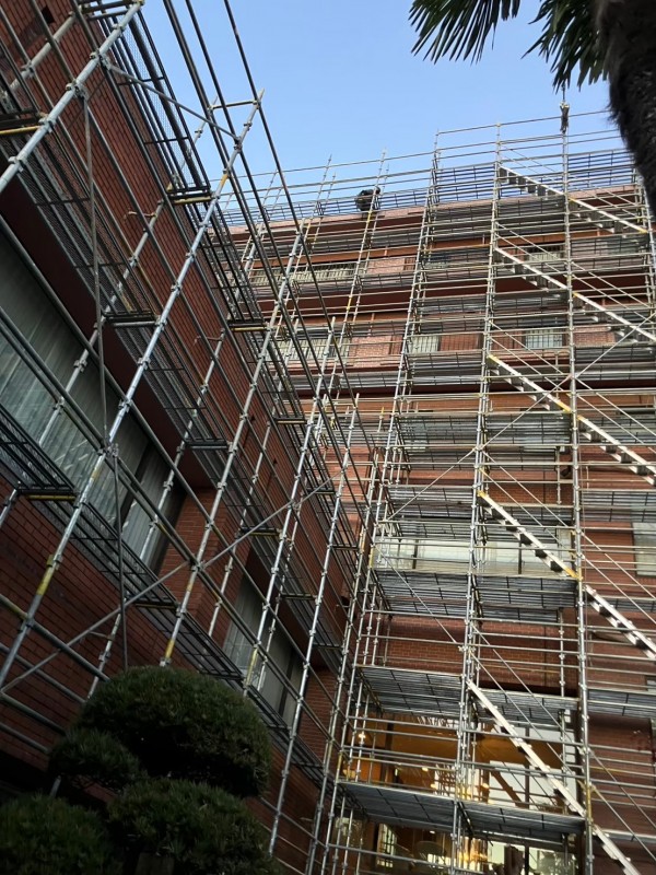 渋谷区　足場施工