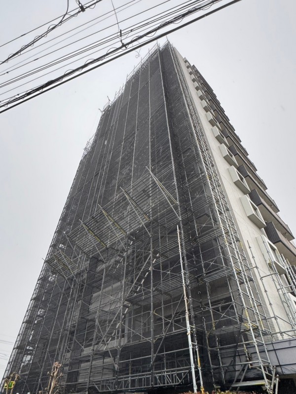 桶川市　足場施工