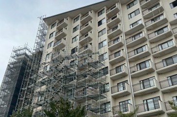 草津　足場施工②