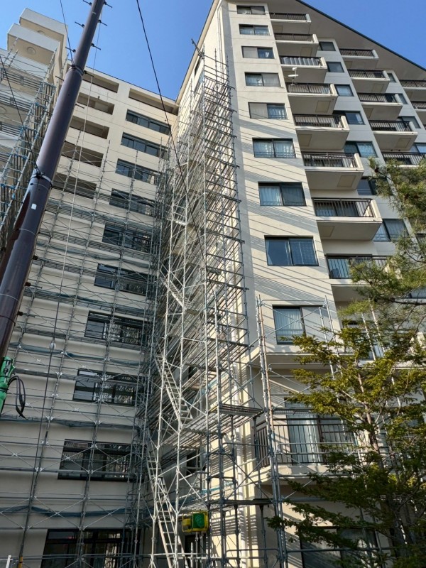 草津　足場施工