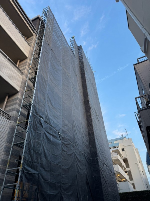 板橋区　足場施工