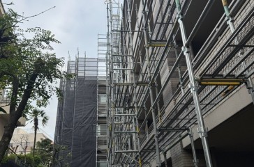 板橋区　足場施工②